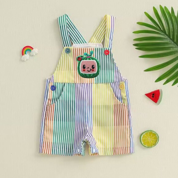 Cocomelon Overalls Cocomelon Jumpsuit Cocomelon Birthday Bodysuit Clothes - Picture 2 of 6